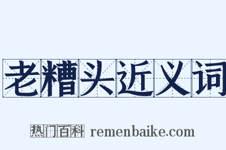 老糟头近义词是什么意思的图片